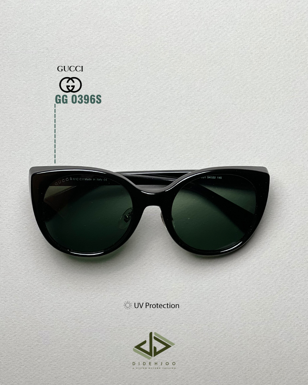 W01 عینک گوچی GG 0396S-(همراه با پک اصلی) - Image 1